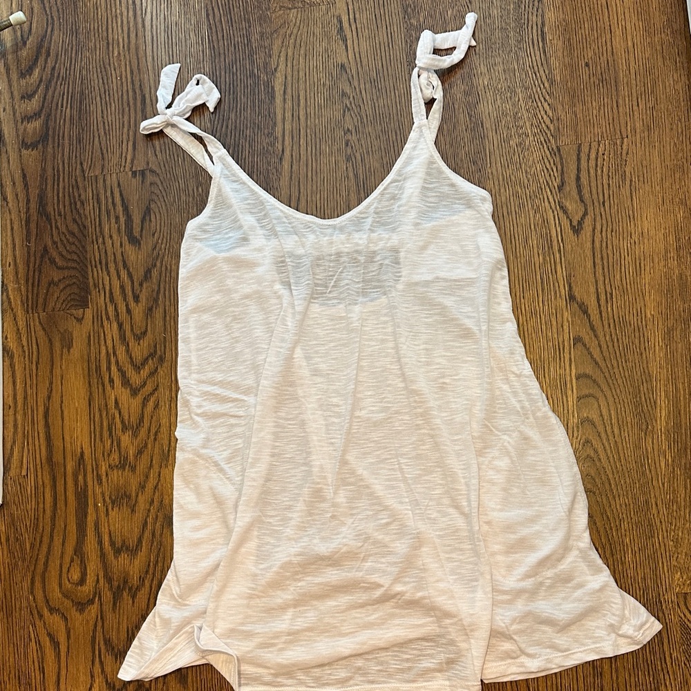 White beach cover up
